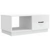 vidaXL Table basse Blanc 90 x 50 x 37 cm Bois d'ing&eacute;nierie