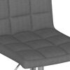vidaXL Tabourets de bar lot de 2 gris fonc&eacute; tissu
