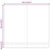 vidaXL Toile de rechange pour auvent Anthracite et blanc 235 x 195 cm