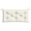 vidaXL Coussin de banc de jardin crème mélangé 100x50x7 cm tissu