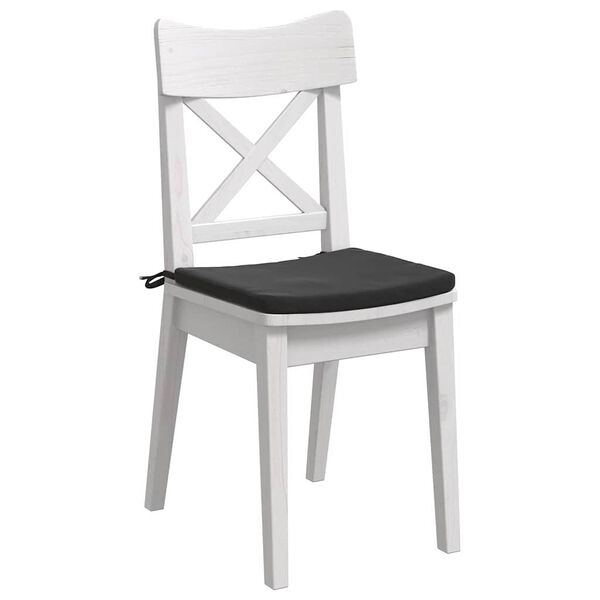 vidaXL Coussins de si&egrave;ge 4 pcs Noir 40 x 40 x 3 cm Velours