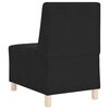 vidaXL Unit&eacute; de Sofa Modulaire Sans Accoudoirs 3 pcs Noir