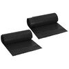 vidaXL Feuille de drainage nervur&eacute;e 2 pi&egrave;ces Noir 0,5 x 20 m HDPE