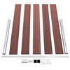 vidaXL Clôture de jardin WPC 526x106 cm Marron