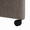 vidaXL Chaises de Salle &agrave; Manger avec Roues 2 pcs Gris 58 x 67 x 97 cm