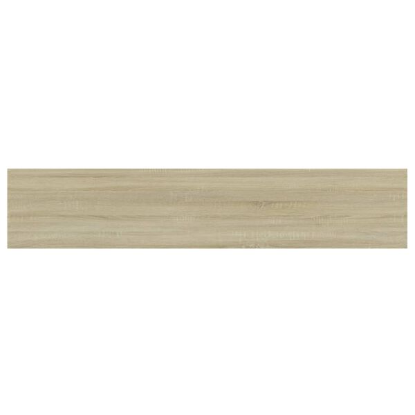vidaXL Panneaux biblioth&egrave;que 4 pcs Ch&ecirc;ne sonoma 100x20x1,5cm Agglom&eacute;r&eacute;
