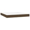 vidaXL Sommier &agrave; lattes de lit avec matelas Marron fonc&eacute; 180x200 cm