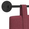 vidaXL T&ecirc;te de lit suspendue Uni Bordeaux 150 x 55 x 5 cm tissu