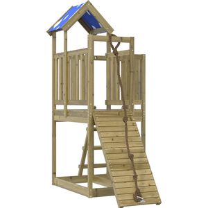 vidaXL Aire de jeux d'ext&eacute;rieur bois de pin impr&eacute;gn&eacute;