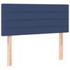 vidaXL T&ecirc;te de lit &agrave; LED Bleu 100x5x78/88 cm Tissu