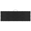 vidaXL Coussins de plancher de palette lot de 5 Noir Coton