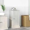 vidaXL Armoire de salle de bain avec porte VIGO Blanc et Blanc Antique