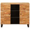 vidaXL Meuble d'appoint Marron 90 x 33 x 75 cm Bois de mangue massif