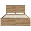 vidaXL Cadre de lit Ch&ecirc;ne artisan 140 x 200 cm Bois de pin massif