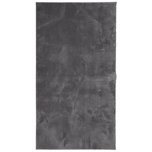 vidaXL Tapis HUARTE &agrave; poils courts doux et lavable anthracite 60x110cm