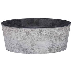 vidaXL Lavabo Noir &Oslash;40x15 cm Marbre