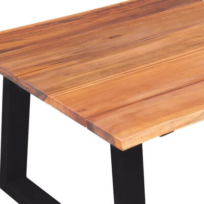 vidaXL Table basse Bois d'acacia massif 110 x 60 x 40 cm