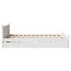 vidaXL Cadre de lit sans matelas blanc 120x190 cm bois de pin massif