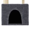 vidaXL Arbre &agrave; chat avec griffoirs en sisal gris fonc&eacute; 109,5 cm