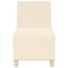 vidaXL | Unit&eacute; de Sofa Modulaire Sans Accoudoirs | Cr&egrave;me 55 x 74 x 82 cm