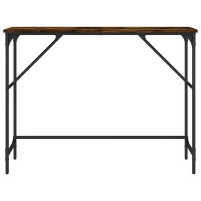 vidaXL Table console chêne fumé 100x32x75 cm bois d'ingénierie