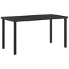 vidaXL Ensemble de salle &agrave; manger pour jardin 5 pcs Noir