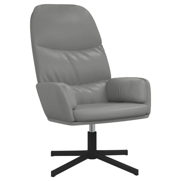 vidaXL Chaise de relaxation Gris Similicuir