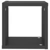 vidaXL &Eacute;tag&egrave;res cube murales 4 pcs Gris 22x15x22 cm