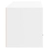 vidaXL Armoire &agrave; chaussures murale Blanc 70x35x38 cm Bois d'ing&eacute;nierie