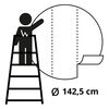WallArt Papier peint cercle The Night Watch 142,5 cm