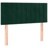 vidaXL Sommier &agrave; lattes de lit avec matelas Vert fonc&eacute; 90x200 cm