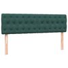 vidaXL Sommier &agrave; lattes de lit et matelas vert fonc&eacute; 140x220cm velours