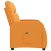 vidaXL Fauteuil de massage Jaune Tissu
