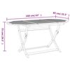 vidaXL Table pliable de jardin 160x85x75 cm bois d'acacia solide