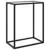 vidaXL Table console Transparent 60x35x75 cm Verre trempé