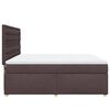 vidaXL Sommier &agrave; lattes de lit avec matelas Marron fonc&eacute; 180x200 cm