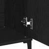 vidaXL Buffet Ch&ecirc;ne noir 104 x 35 x 70 cm Bois d'ing&eacute;nierie