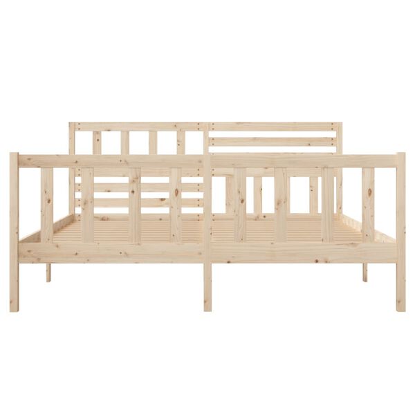 vidaXL Cadre de lit sans matelas bois massif