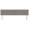 vidaXL T&ecirc;te de lit LED avec des lumi&egrave;res &agrave; LED Taupe 200 cm Polyester