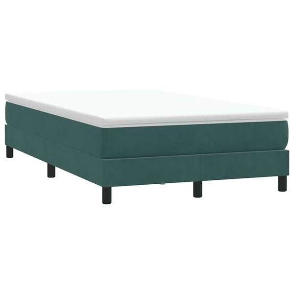 vidaXL Sommier &agrave; lattes de lit sans matelas vert fonc&eacute; 120x210 cm