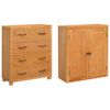 vidaXL Ensemble de meubles de rangement Marron Bois d'ing&eacute;nierie
