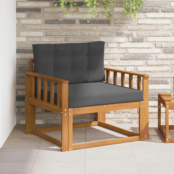 vidaXL Sofa de milieu ext&eacute;rieur Bois d'Acacia Massif Naturel