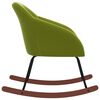 vidaXL Chaise &agrave; bascule Vert clair Tissu