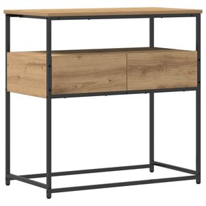 vidaXL Table console Ch&ecirc;ne artisanal 75 x 40 x 75 cm Bois d'ing&eacute;nierie