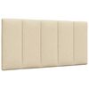 vidaXL Lit avec matelas Hanko cr&egrave;me 100x200 cm tissu