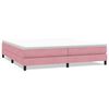 vidaXL Sommier &agrave; lattes de lit sans matelas rose 200x210 cm velours