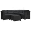vidaXL Canap&eacute; de Jardin 5 Places avec Coussins Aspect Rotin PP
