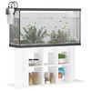 vidaXL Support pour aquarium blanc 120x40x60 cm bois d'ing&eacute;nierie
