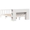 vidaXL Lit biblioth&egrave;que sans matelas blanc 160x200 cm bois pin massif