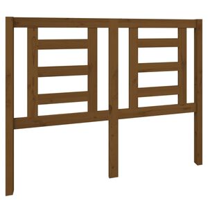 vidaXL T&ecirc;te de lit Marron miel 126x4x100 cm Bois massif de pin